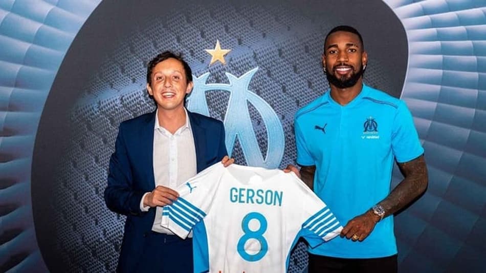 Gerson é apresentado como reforço do Olympique Marseille