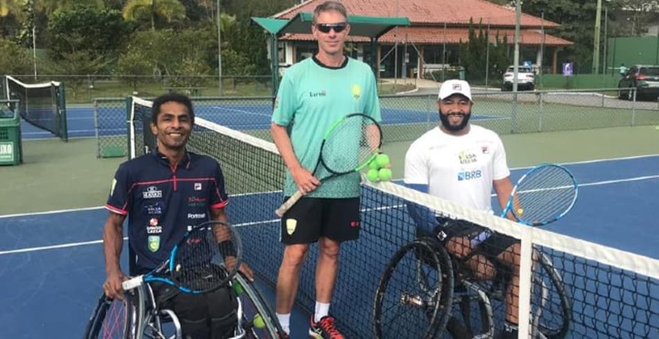 Ymanitu Silva e Daniel Rodrigues treinam juntos para Paralimpíadas em Itajaí (SC)