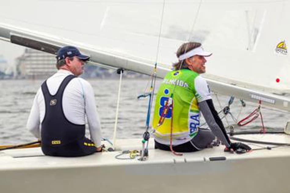 Lars Grael e Guilherme de Almeida (Foto: Fred Hoffmann)
