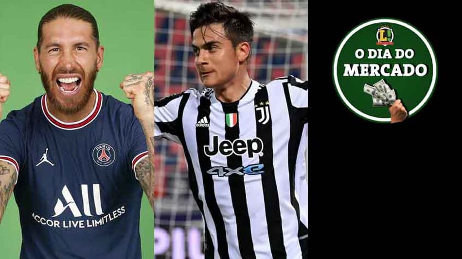 Sergio Ramos é apresentado pelo PSG, Dybala acerta o seu futuro, Flamengo recebe proposta por volante… O Dia do Mercado