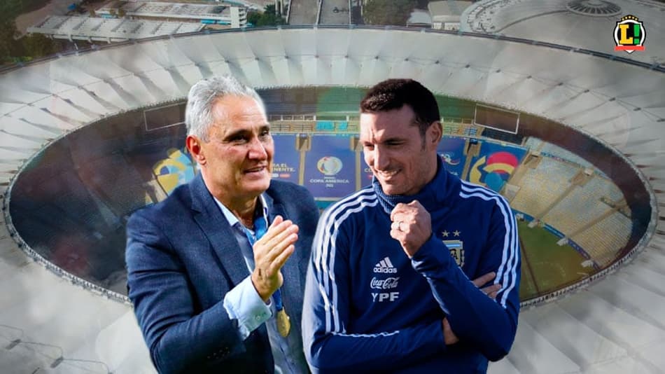 Tite e Lionel Scaloni