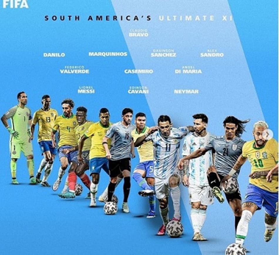 FIFA monta 'seleção ideal' da América do Sul; veja