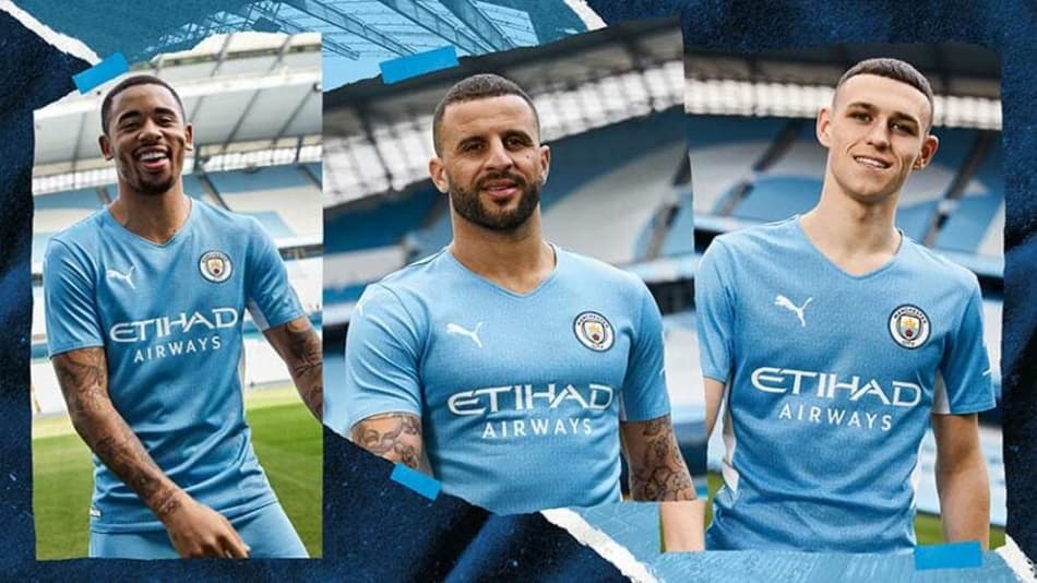 Manchester City lança camisa com homenagem a gol histórico de Agüero; veja fotos!