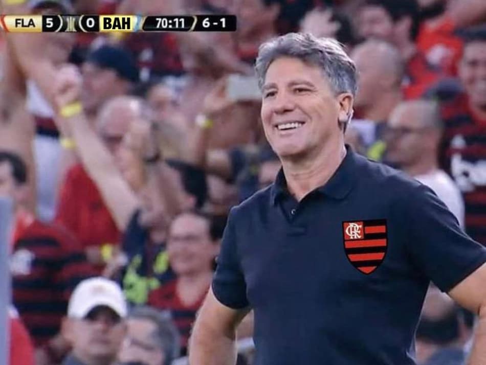 Cincum! Goleada do Flamengo diante do Bahia rende memes com Renato e Gabigol
