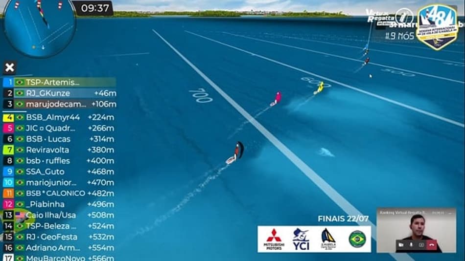 Gamer de 16 anos confirma favoritismo na Semana de Vela de Ilhabela virtual