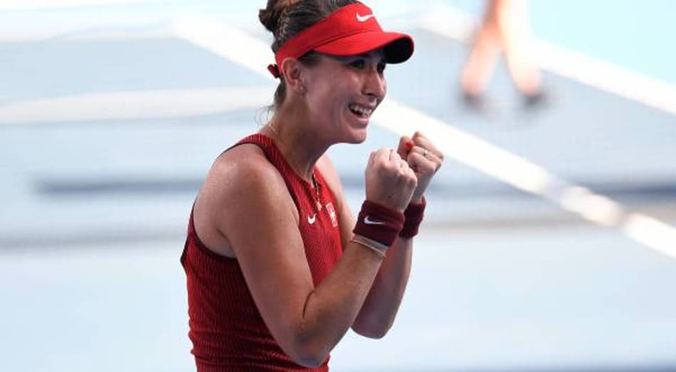 Belinda Bencic comemora ida às finais olímpicas