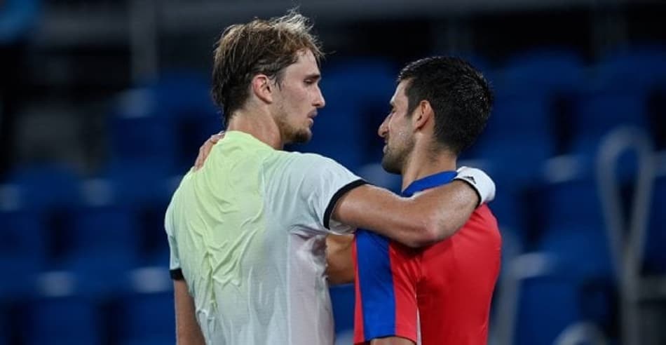 Zverev: 'Disse a Djokovic que ele é o maior de todos os tempos'