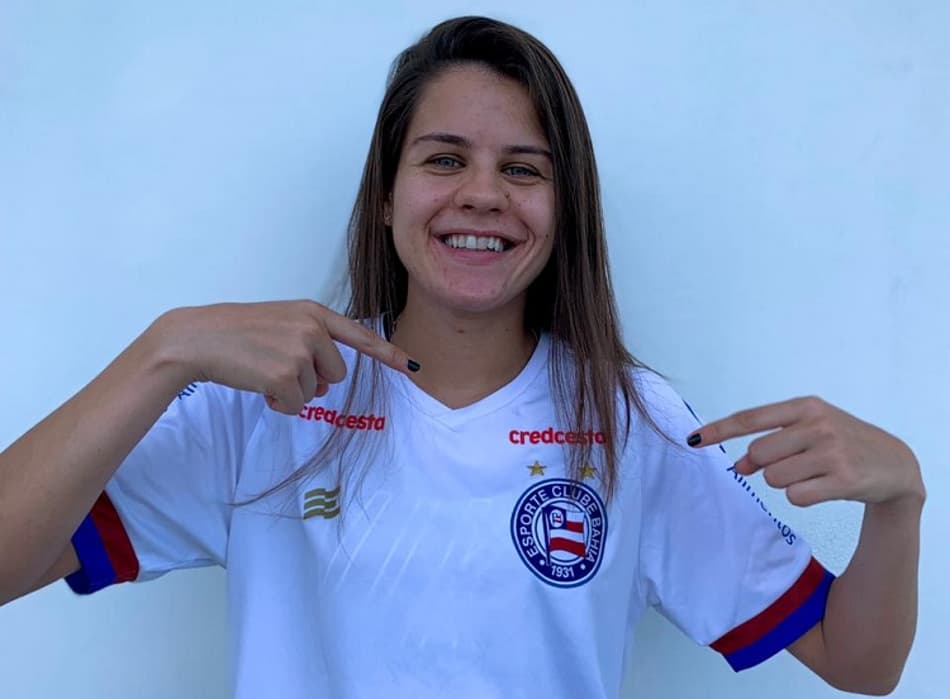 Luana vibra após ser anunciada no Bahia: ‘Feliz em poder defender essa camisa’