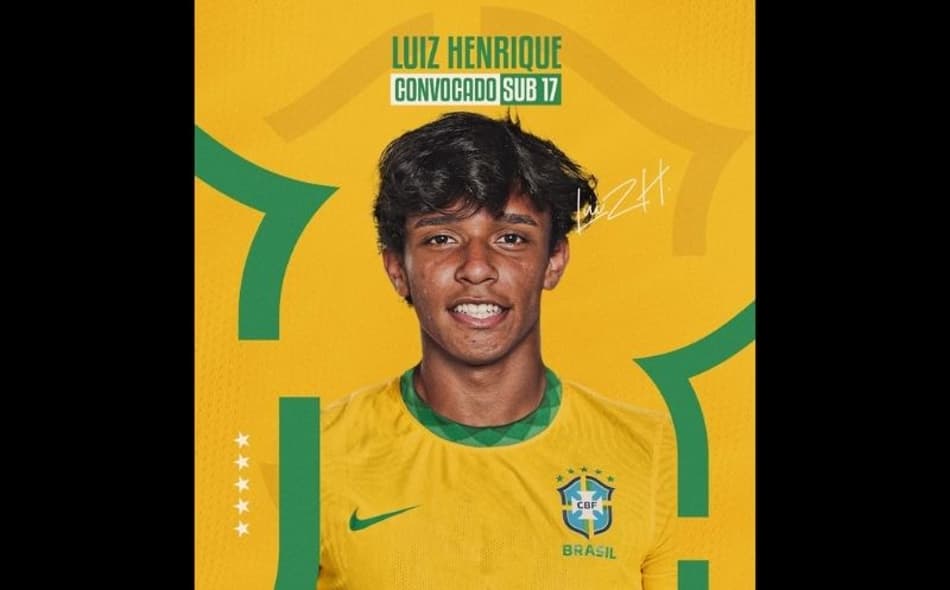 Destaque das categorias de base do São Paulo, Luiz Henrique é convocado para a Seleção Brasileira Sub-17
