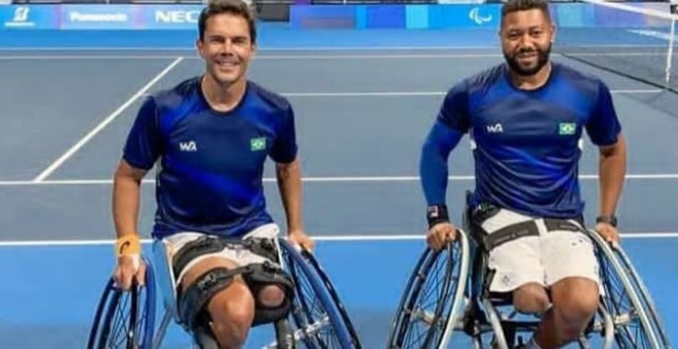 Gustavo Carneiro e Daniel Rodrigues nas oitavas de duplas na Paralimpíada de Tóquio