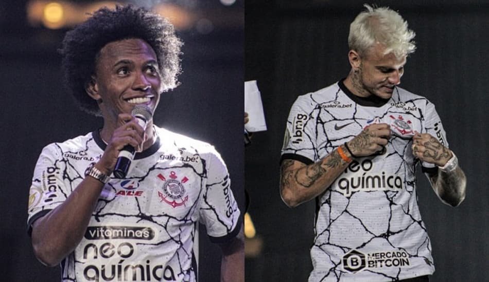 Willian e Roger Guedes chegaram! Veja como fica o valor de mercado do Corinthians com os reforços