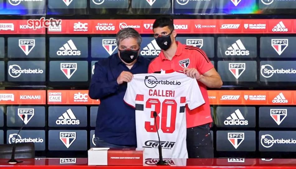 Atacante Calleri é apresentado no São Paulo: ‘Estou feliz em voltar’