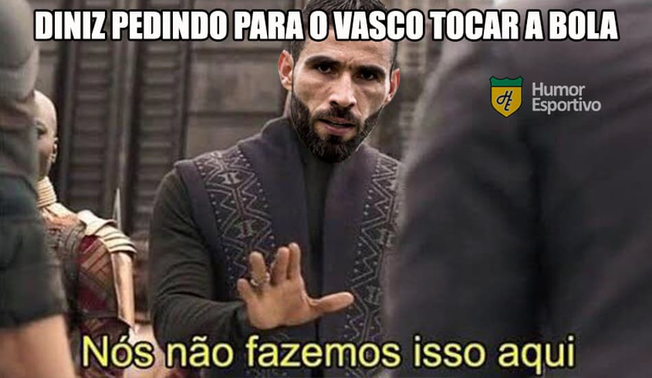 Com ironias e memes, torcedores projetam Vasco de Fernando Diniz: ‘É gol do CRB’
