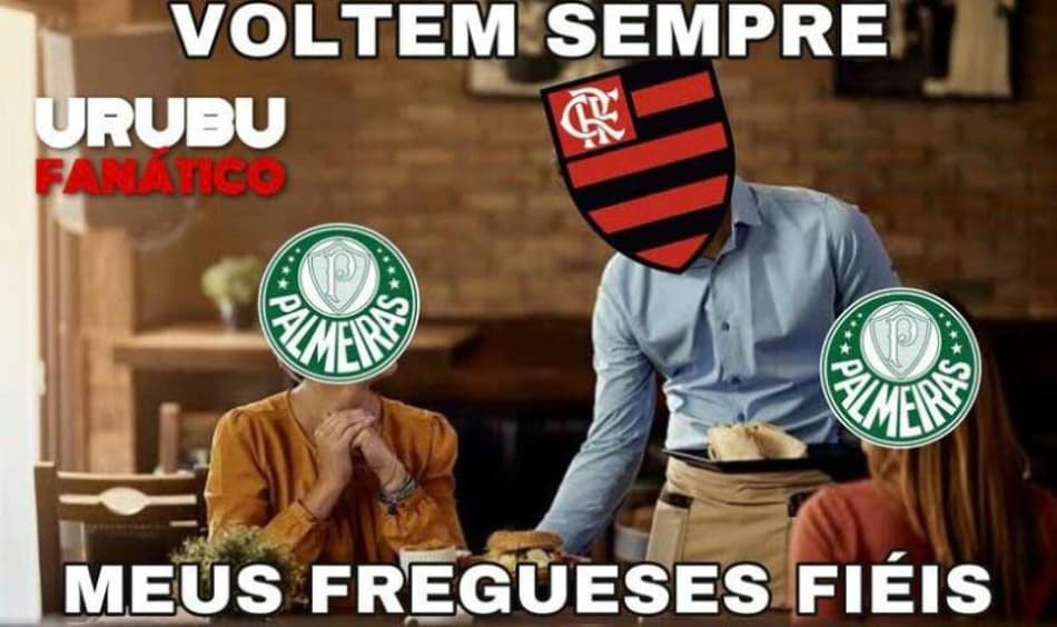 CPF na nota? Zoações com Palmeiras bombam na web após nova derrota para o Flamengo
