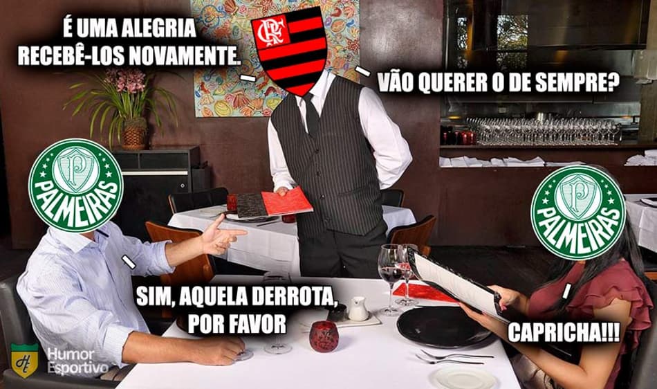 Em memes, relembre a freguesia recente do Palmeiras para o Flamengo