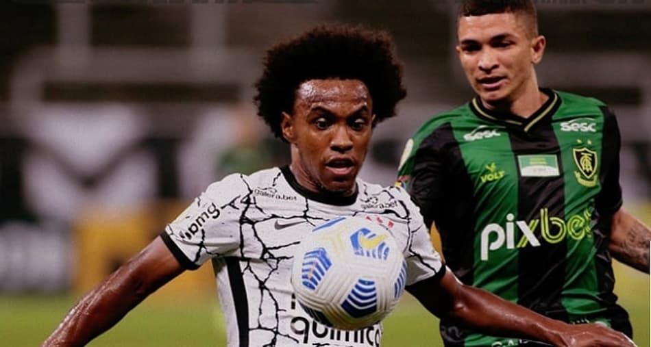 Willian estreia, Giuliano marca, mas Corinthians fica apenas no empate com o América-MG