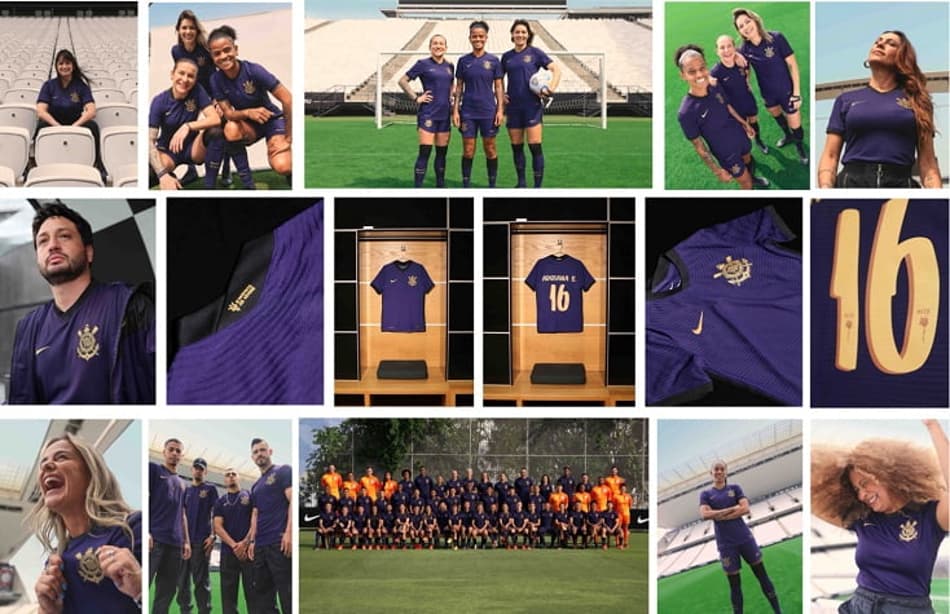 Respeita as Minas! Confira as fotos da nova terceira camisa roxa do Corinthians