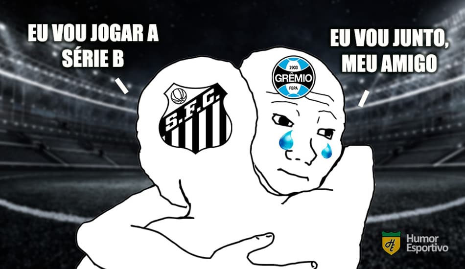 Ameaçados de rebaixamento, Santos e Grêmio viram piada na web após derrotas na rodada