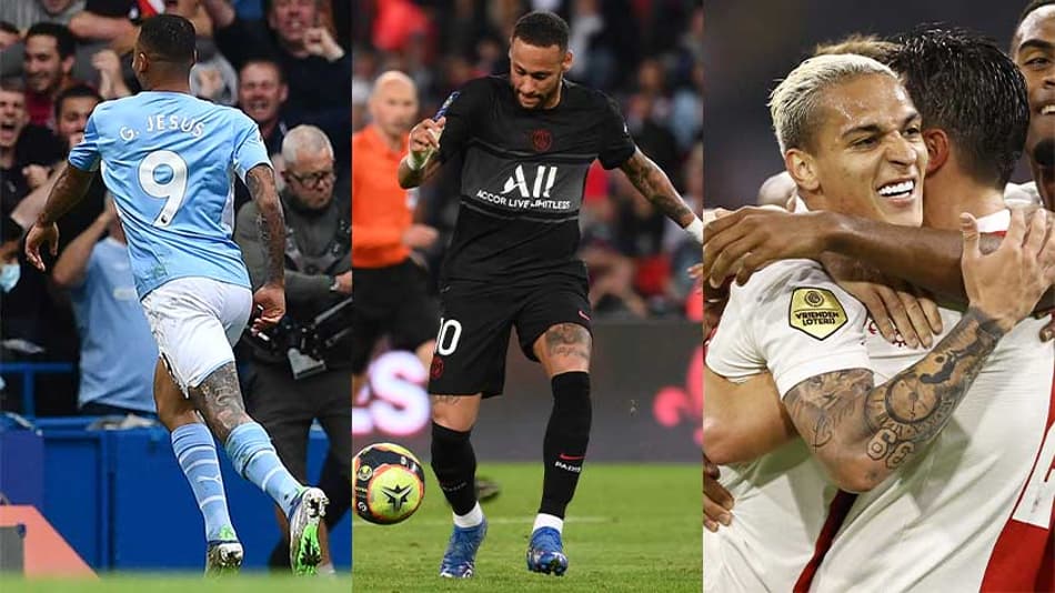 Veja os destaques brasileiros no fim de semana do futebol europeu