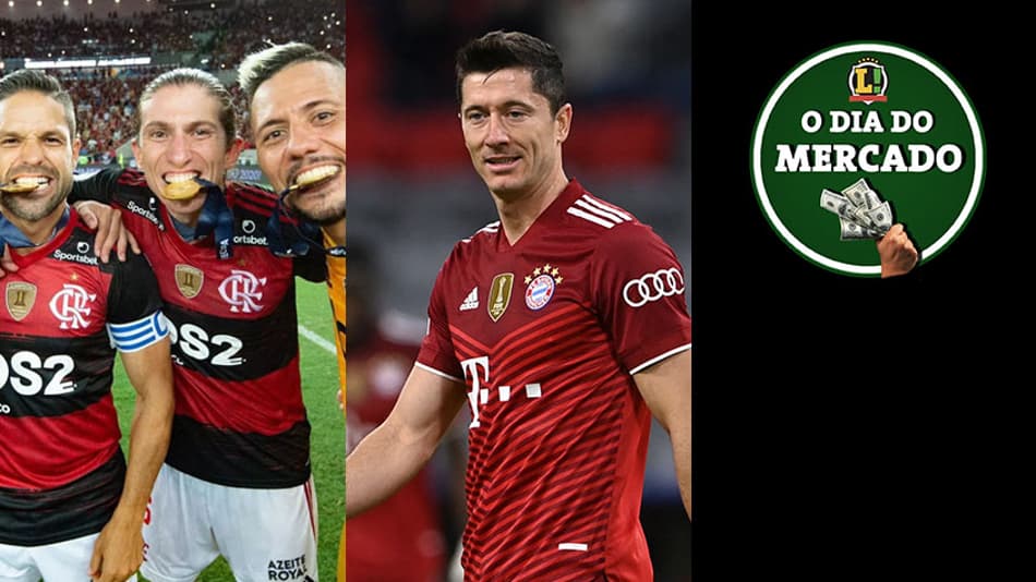 Flamengo acerta renovação de trio, Lewandowski espera definir futuro, Barcelona foca em reforços… O Dia do Mercado!