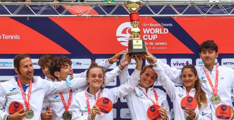 Itália frustra Brasil no juvenil e leva o título da Copa do Mundo de Beach Tennis