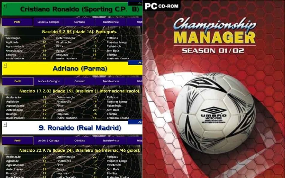 Championship Manager 01/02 completa 20 anos: lembre promessas e jogadores ícones do game