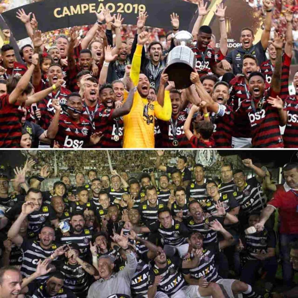 Quem foi o melhor time: Flamengo de 2019 ou Corinthians de 2015? Escolha e vote!