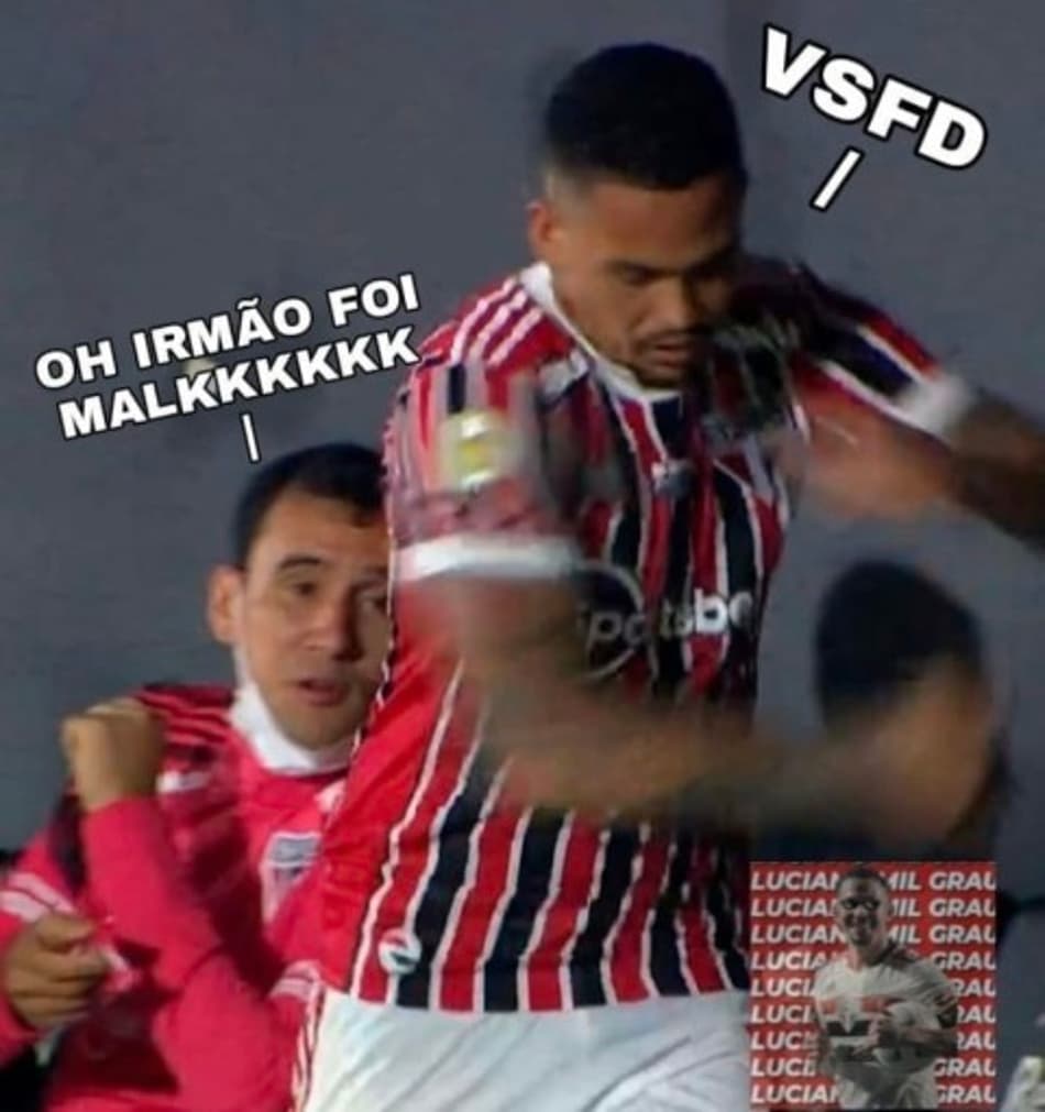 Pablo e Luciano protagonizam memes da derrota do São Paulo para o Bragantino