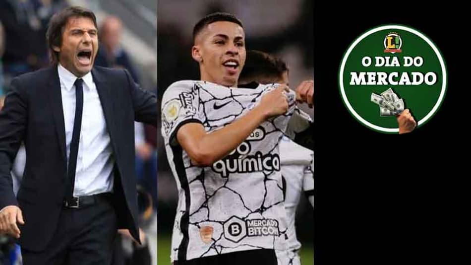 Conte é especulado no United, Corinthians pode perder joia da base de graça, Arana entra na mira de clube inglês… O Dia do Mercado!