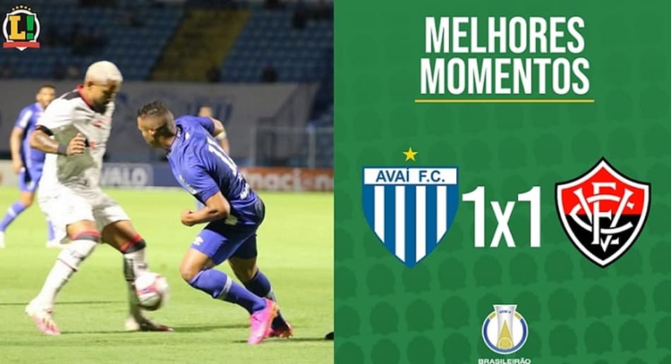 No apagar das luzes, Vitória arranca empate com o Avaí pela Série B