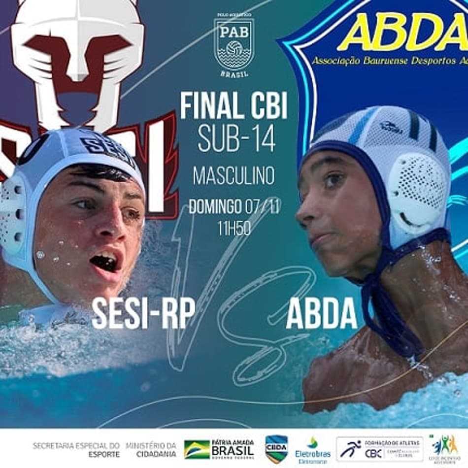 Sesi-RP e ABDA decidem a final do Campeonato Brasileiro Interclubes Sub-14 de polo aquático