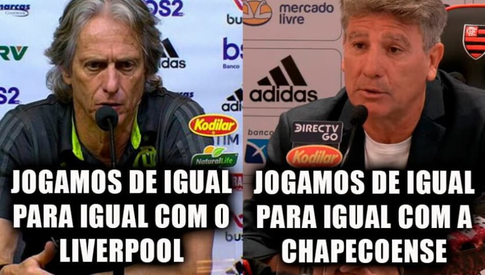 Web não perdoa Flamengo após tropeço diante da Chapecoense; veja os memes