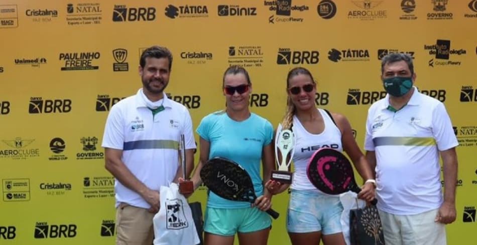 Dupla com filha de medalhista olímpica é campeã no BT 10 em Natal (RN)
