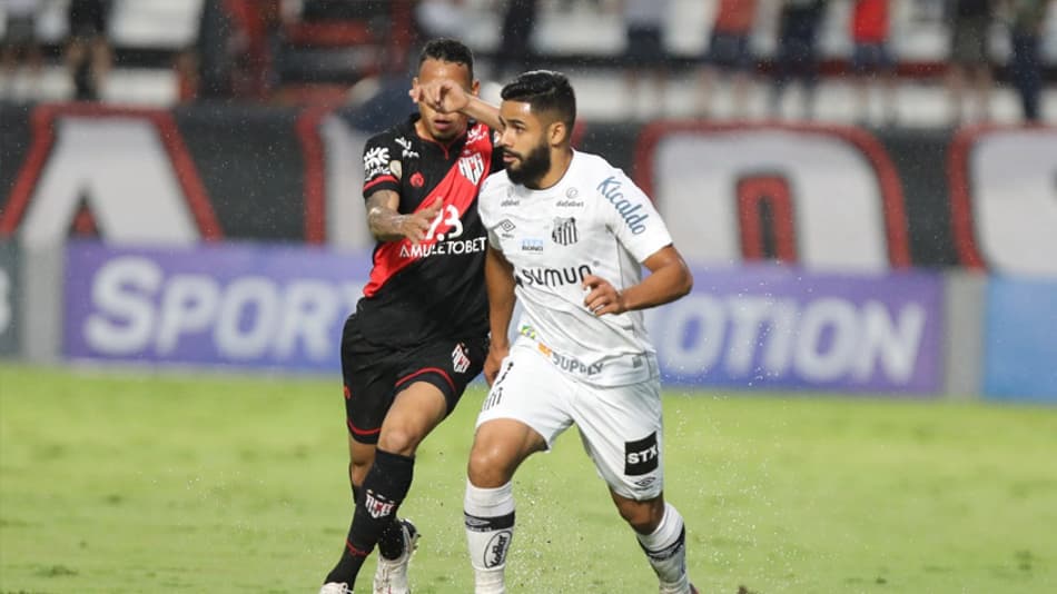 ATUAÇÕES: Felipe Jonatan se destaca em empate do Santos contra o Atlético-GO
