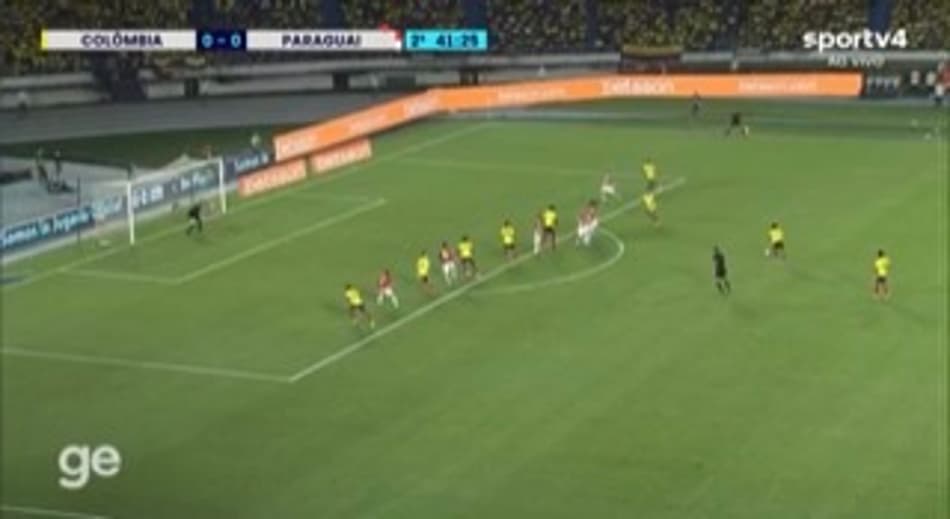 Em jogo truncado, Colômbia e Paraguai ficam no zero