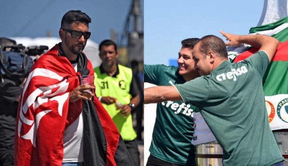 Palmeiras x Flamengo: veja a festa das torcidas no pré-jogo no Uruguai