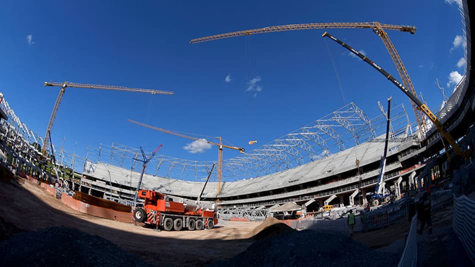 Veja as obras da Arena MRV em imagens exclusivas do LANCE!