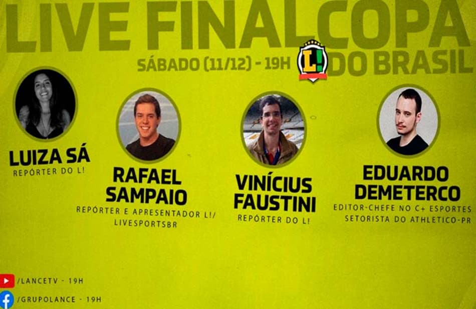 AO VIVO: Acompanhe a live do LANCE! no esquenta para a decisão da Copa do Brasil
