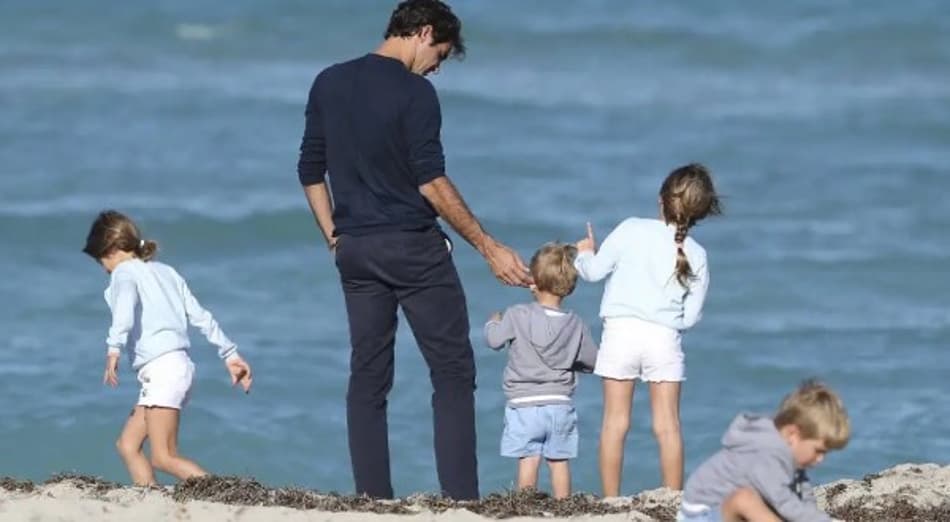 Federer: ‘Filhos descobriram meu sucesso pelos amigos’