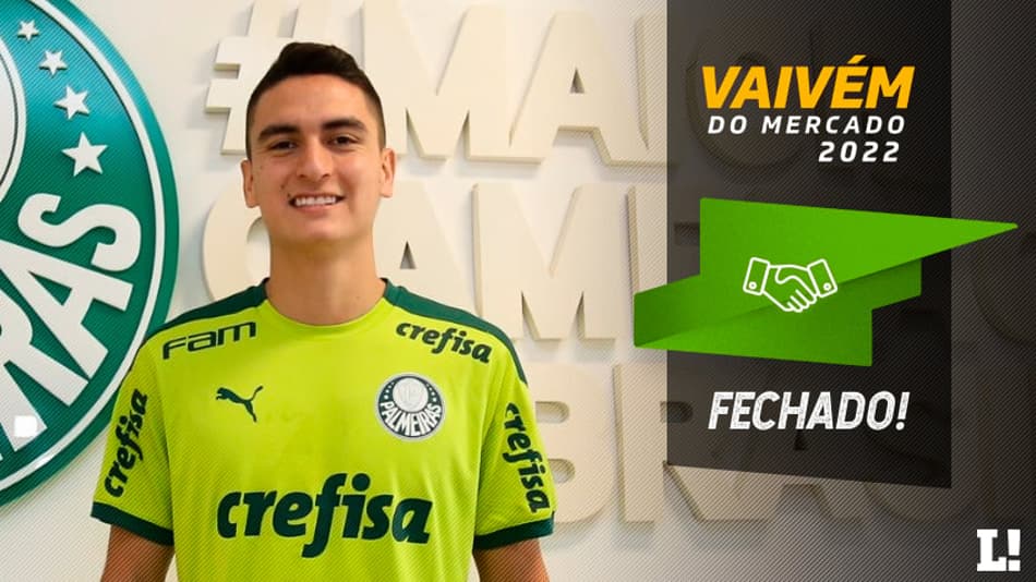 Palmeiras envia SMS e anuncia Eduard Atuesta, que vibra: ‘Estou impressionado, é tudo lindo’