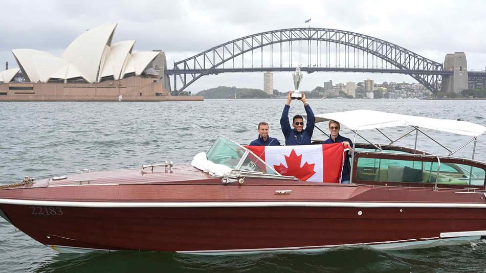 Canadá comemora título da ATP Cup com passeio de barco por Sydney