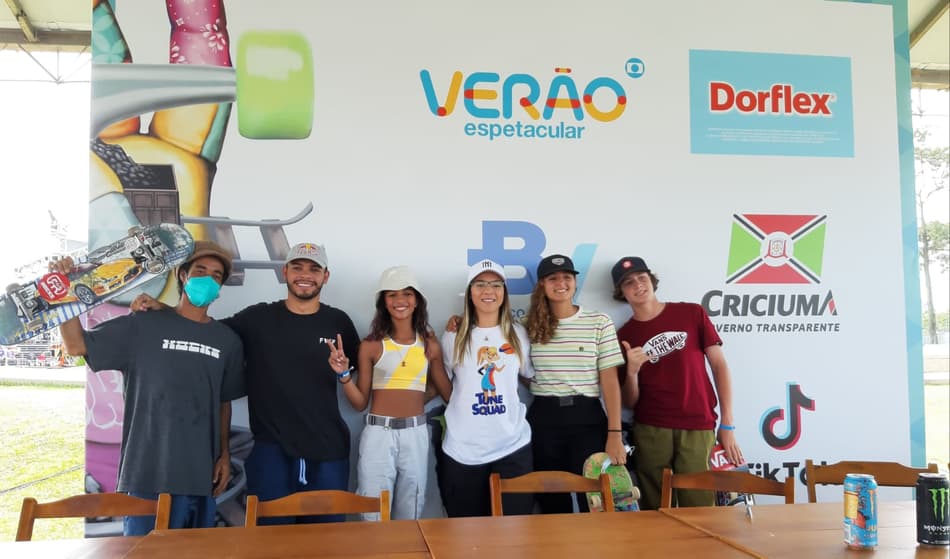 Feras do Street batem papo com a imprensa antes da disputa do STU National 2022 em Criciúma