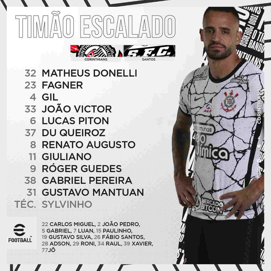 Escalação do Corinthians: Donelli herda vaga de Cássio, e GP é mantido como titular contra o Santos