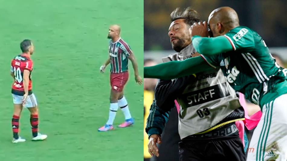 Felipe Melo protagoniza polêmica com Diego no Fla-Flu: relembre outras “tretas” do pitbull
