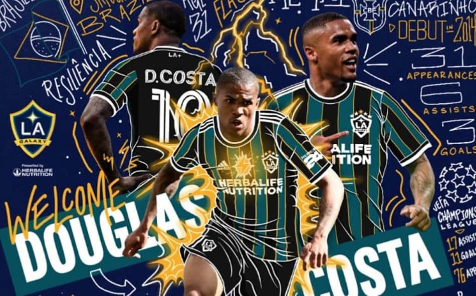 Los Angeles Galaxy torna oficial a chegada de Douglas Costa