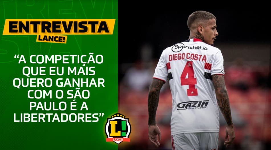 Parceria com Miranda e Arboleda, treinos de Rogério Ceni e sonhos no São Paulo: Diego Costa fala ao L!