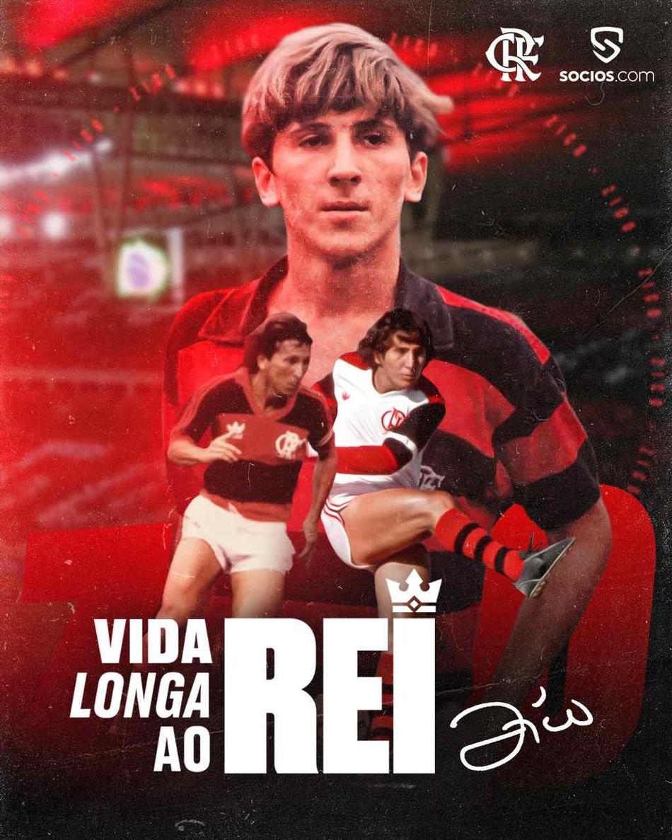 VÍDEO: Vida longa ao Rei! Flamengo celebra aniversário do ídolo Zico