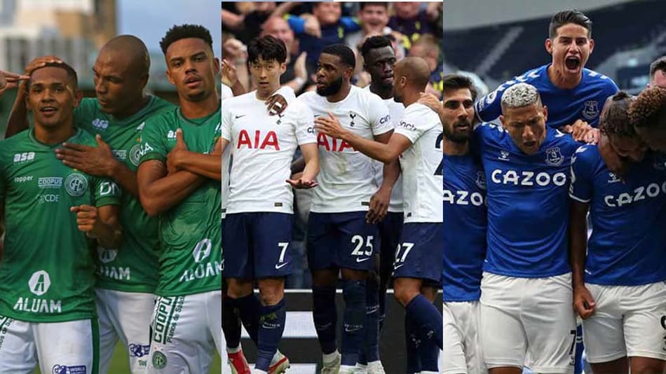 Montagem Guarani Tottenham Everton