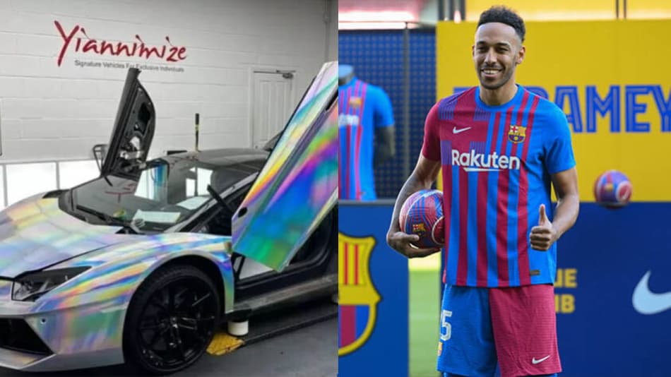 Aubameyang apareceu com Lamborghini holográfico: veja os carros dos jogadores de futebol