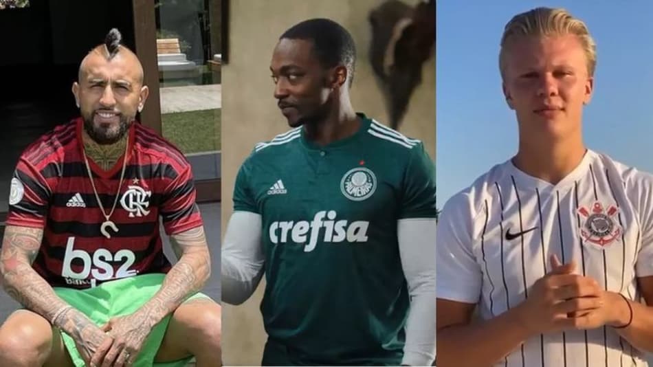 "Flamenguista" Vidal reforça desejo de jogar no clube! Veja famosos que têm carinho por times brasileiros